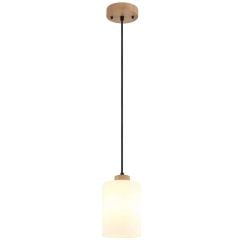 Globo Lighting Rowena függőlámpa 1x60 W fehér-barna 15977H