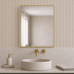 Baltica Design Aluma tükör 40x60 cm négyszögletes arany 5904107933443