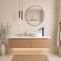 Baltica Design Aluma tükör 60x60 cm kerek arany 5904107933320