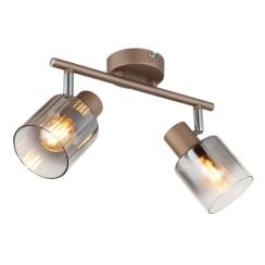 Globo Lighting Walton mennyezeti lámpa 2x40 W füst színű 54318-2