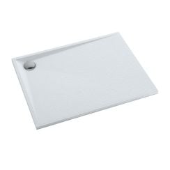 Schedpol Etrusco Grooved White Stone téglalap alakú zuhanytálca 120x90 cm fehér 3.470/B/GR
