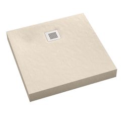 Schedpol New Horizons Cashmere Stone négyzet alakú zuhanytálca 100x100 cm bézs 3.3402/PK/ST-M2