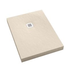 Schedpol New Horizons Cashmere Stone téglalap alakú zuhanytálca 100x80 cm bézs 3.3306/PK/ST-M2