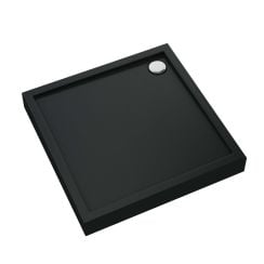 Schedpol Competia New Black Mat négyzet alakú zuhanytálca 90x90 cm fekete 3.4631/C/MG
