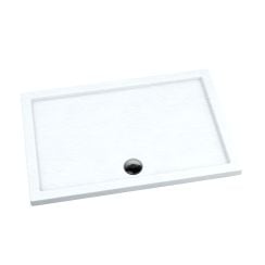 Schedpol Caspar White Stone téglalap alakú zuhanytálca 100x80 cm fehér 3.266/B/ST