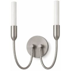 Argon Augustine oldalfali lámpa 2x6 W fehér-nikkel 7306