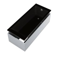 Schedline Maio Black Mat SET kád fedőburkolatokkal 160x75 cm fekete 3WST.MS2P-16075/C/MG