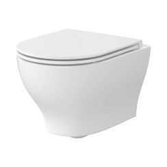 Cersanit Block wc csésze és deszka készlet függesztett perem nélkül mély öblítéssel fehér fényes S701-942