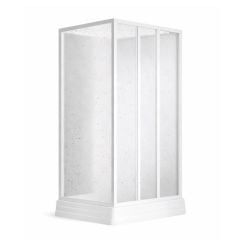 Ravak Supernova zuhanykabin zuhanytállal 90x90 cm négyzet fehér fényes/polisztirol anyag 8367711211