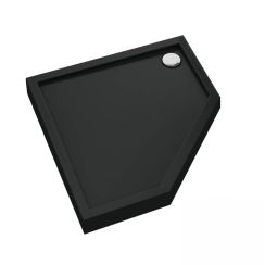 Schedline Cameron Black Mat ötszögletű zuhanytálca 80x80 cm fekete 3ST.C1PK-8080/C/MG