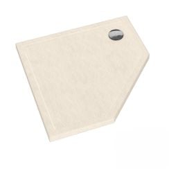 Schedline Sharper Cashmere Stone ötszögletű zuhanytálca 80x80 cm bézs 3S.S1PK-8080/PK/ST