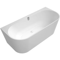 Villeroy & Boch Oberon fal mellé szerelhető fűrdőkád 180x80 cm ovális fehér UBQ180OBR9CD00V-RW