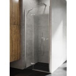 New Trendy Kalibra zuhanyajtók 100 cm dönthető króm fényes/átlátszó üveg D-1003A