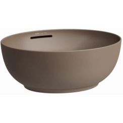 Laufen Il Bagno Alessi mosdótál 45x38 cm ovális mosdótálak barna/bézs matt H8189761881091