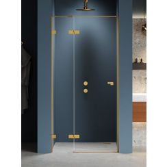 New Trendy Eventa Gold Brushed zuhanyajtók 100 cm dönthető arany csiszolt/átlátszó üveg EXK-8227