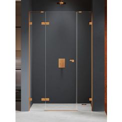 New Trendy Eventa Copper Brushed zuhanyajtók 170 cm dönthető réz csiszolt/átlátszó üveg EXK-8006
