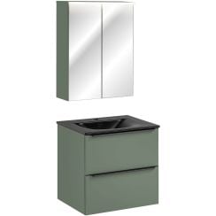 Készlet szekrény Comad Sombra Green GREEN UN 84-60-2D, szekrény Comad Sombra Green SOMBRA GREEN 82-60-46-2S, SKY 1 BLACK MATT 60 DP ( E-8099-60 )