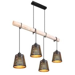 Globo Lighting Ablona függőlámpa 4x60 W fekete 15451-4H