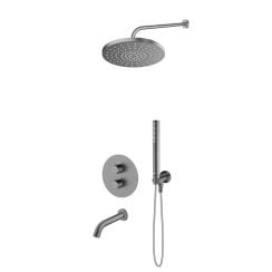 Készlet kád és zuhany csaptelep Oltens Katla 34600400, fejzuhany Oltens Pluva 37010400, 39100400, 39402400, 39304400, 37102400, 37200400
