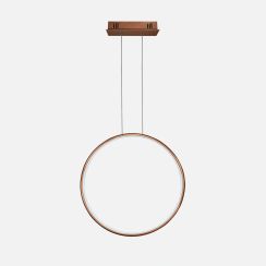 Altavola Design Ledowe Okręgi függőlámpa 1x23 W réz LA073/X_60_in_3k_copper_dimm