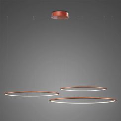 Altavola Design Ledowe Okręgi függőlámpa 3x68 W réz LA075/CO3_80_in_4k_copper_dimm