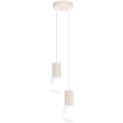 Sollux Lighting Halo függőlámpa 2x8 W bézs SL.1973