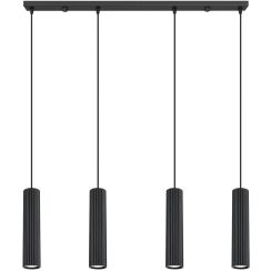 Sollux Lighting Karbon függőlámpa 4x10 W fekete SL.2003