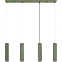 Sollux Lighting Karbon függőlámpa 4x10 W zöld SL.2005