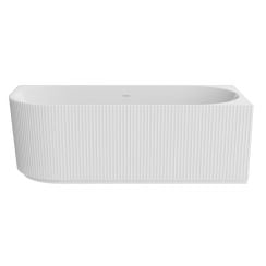 Besco Denaya fal mellé szerelhető fűrdőkád 150x75 cm ovális fehér #WAS-150-DPC