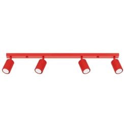 Sollux Lighting Karbon mennyezeti lámpa 4x10 W piros SL.2368