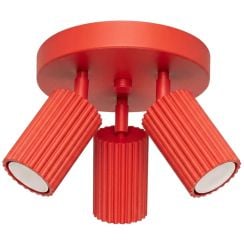 Sollux Lighting Karbon mennyezet 3x10 W piros SL.2367
