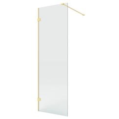 New Trendy Eventa Gold Brushed zuhanykabin fal walk-in 160 cm arany csiszolt/átlátszó üveg EXK-8399