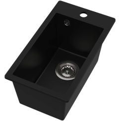Ruvetti Pino gránit mosogató 50x28 cm fekete 3001PI_BC35_W
