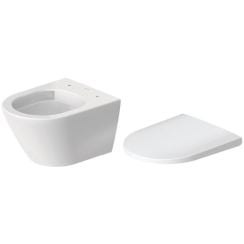 Készlet WC csésze Duravit D-Neo 2588090000, WC ülőke Duravit D-Neo 0021690000