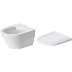 Készlet WC csésze Duravit D-Neo 2588090000, WC ülőke Duravit D-Neo 0021610000