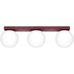 Sollux Lighting Yoli mennyezeti lámpa 3x8 W burgundi SL.2252