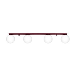 Sollux Lighting mennyezeti lámpa 4x8 W burgundi SL.2253