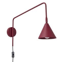 Sollux Lighting Nox oldalfali lámpa 1x10 W Burgundia SL.2289