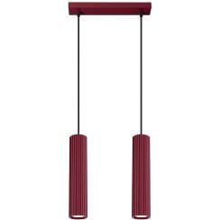 Sollux Lighting Karbon függőlámpa 2x10 W burgundi SL.2301