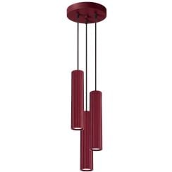 Sollux Lighting Karbon függőlámpa 3x10 W burgundi SL.2303