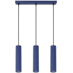 Sollux Lighting Karbon függőlámpa 3x10 W kék SL.2313