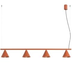 Sollux Lighting Nox függőlámpa 4x10 W piros SL.2556