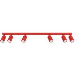 Sollux Lighting Karbon mennyezeti lámpa 6x10 W piros SL.2369