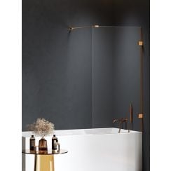 New Trendy Eventa Copper Brushed zuhanyparaván 50 cm egyrészes réz csiszolt/átlátszó üveg EXK-8211-WP