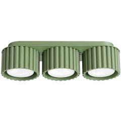Sollux Lighting Aura mennyezeti lámpa 3x10 W zöld SL.2639