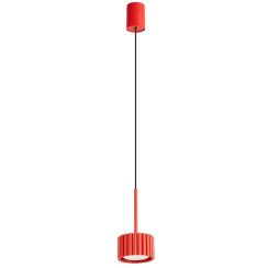 Sollux Lighting Aura függőlámpa 1x10 W piros SL.2689