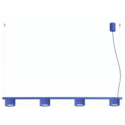 Sollux Lighting Aura függőlámpa 4x10 W kék SL.2701