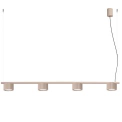 Sollux Lighting Aura függőlámpa 4x10 W bézs SL.2702