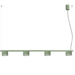 Sollux Lighting Aura függőlámpa 4x10 W zöld SL.2706