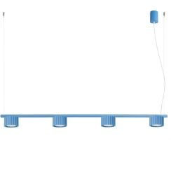 Sollux Lighting Aura függőlámpa 4x10 W kék SL.2710